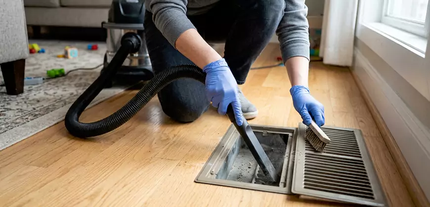 Ducted Heating Filter Cleaning in Rocklin